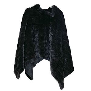 Vintage Faux Fur Poncho